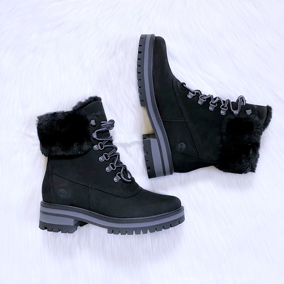 Timberland Women’s Courmayeur Valley 6 Inch Waterproof Faux-Fur Boots - Picture 7 of 9